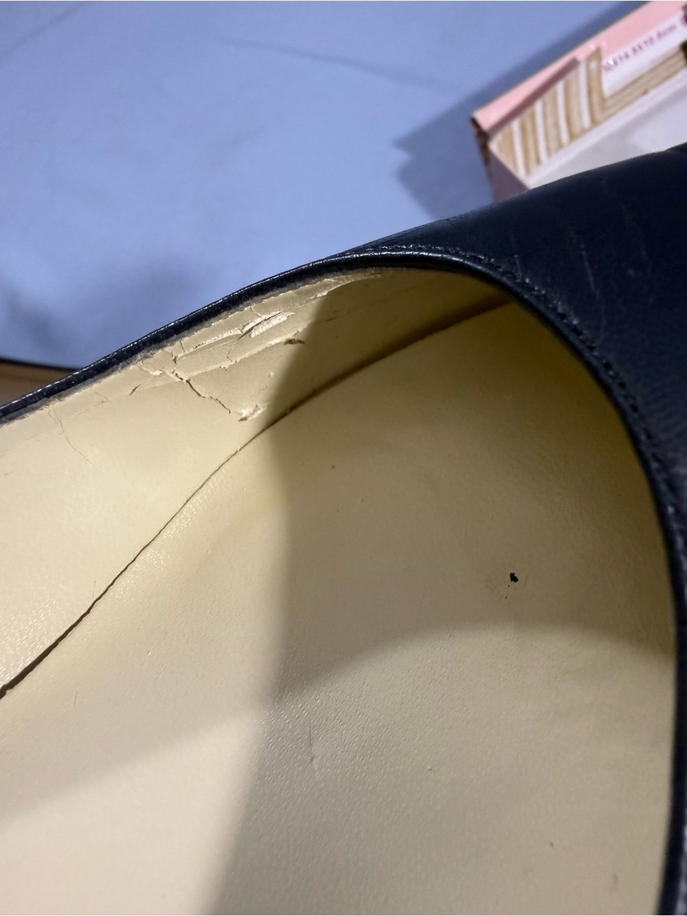 Bandolino Navy Pointed-Toe Leather Pumps - Classic Slip-On Heels - Picture 7 of 7
